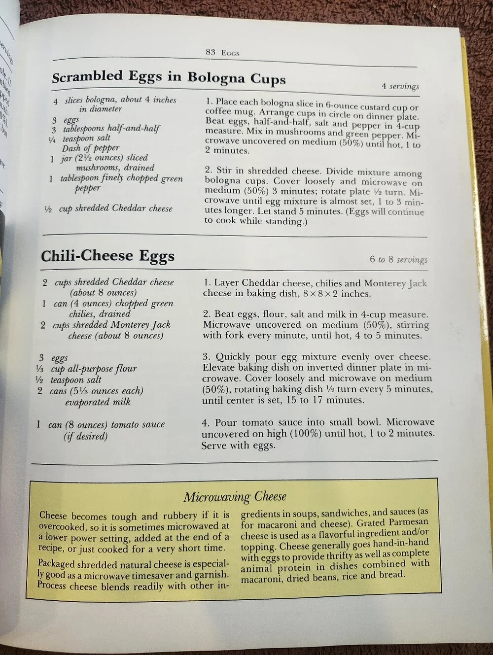 Betty Crocker Microwave Cookbook Vintage 1981